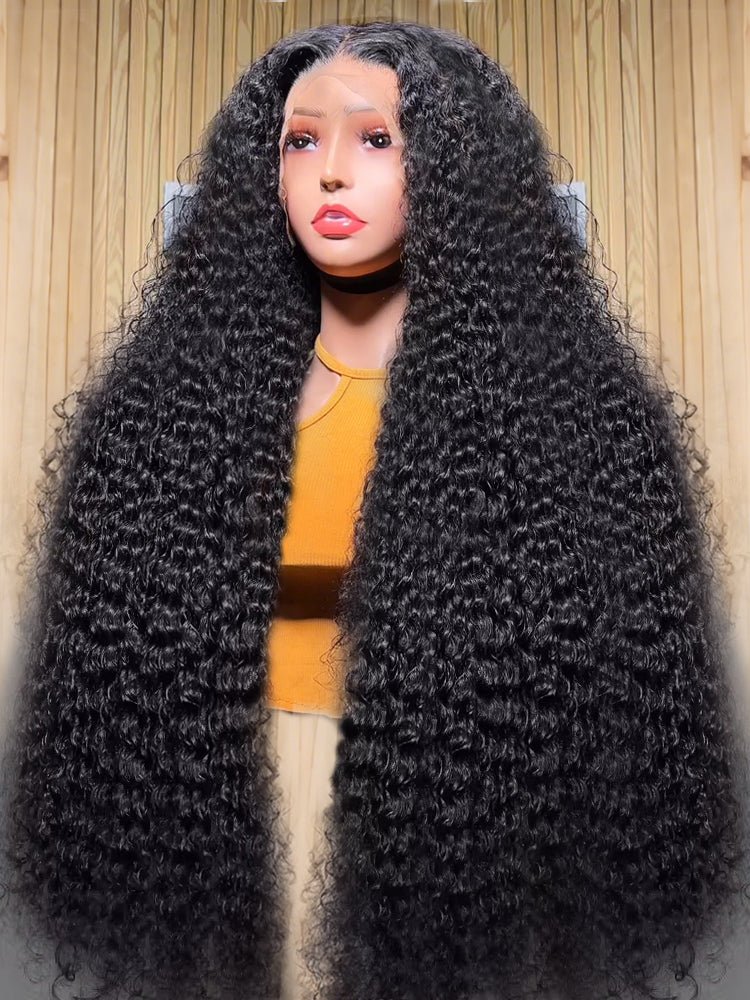 Curly Deep Wave Lace Front Wig – Natural 150% - HalleBeauty
